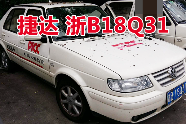 浙B18Q31捷达牌小型轿车壹辆