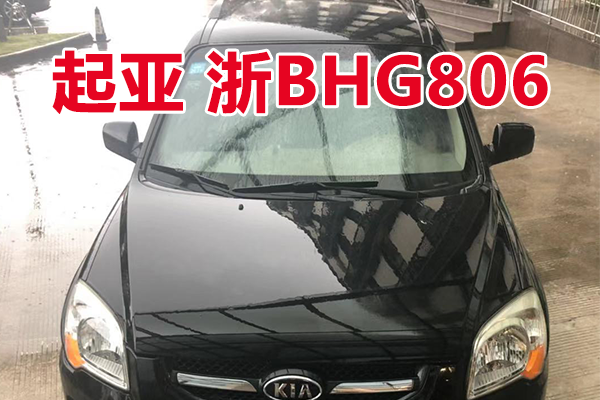 浙BHG806起亚牌小型普通客车