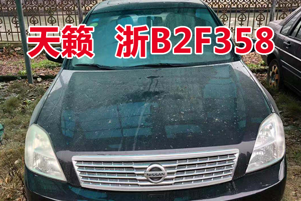 浙B2F358天籁小型轿车壹辆