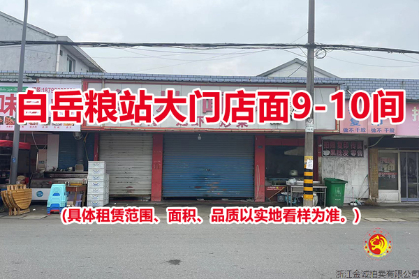 白岳粮站大门店面9-10间