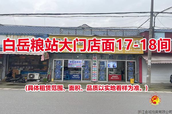 白岳粮站大门店面17-18间