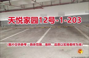 序号176：天悦家园12号-1-203