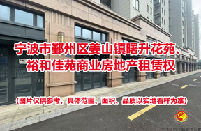 宁波市鄞州区姜山镇曙升花苑小区67套商业用房、裕和佳苑小区22间商业用房租赁权