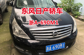 序号1:东风日产轿车浙A690M1
