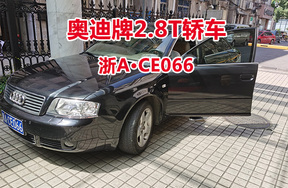 序号20:奥迪牌2.8T轿车浙ACE066