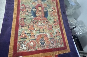 序号3，评估编号18076，唐卡，
尺寸（cm）：44.5×69