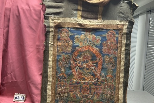 序号10，评估编号16018，唐卡，
尺寸（cm）：66.5×48.5