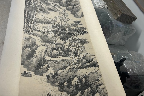 序号124，编号15188，
作者：吴伯滔
作品：山水