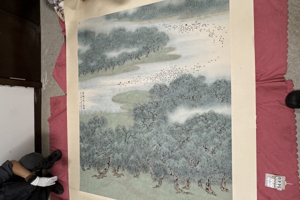 序号14，编号15440，
作者：车鹏飞
作品：春风又绿江南岸
