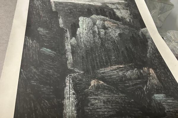 序号175，编号15374，
作者：江可群
作品：白云翠岭