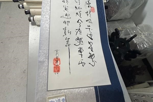 序号253，编号15318，
作者：任世民
作品：书法之一　“军渡……”