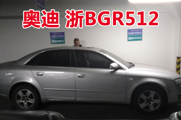 浙BGR512奥迪牌小型轿车壹辆