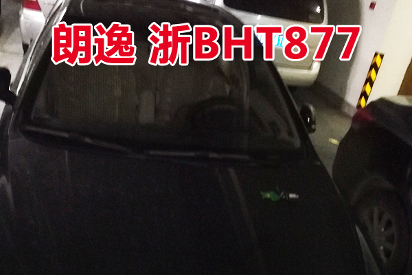 浙BHT877朗逸牌小型轿车壹辆