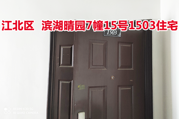 标的14：位于滨湖晴园7幢15号1503的住宅