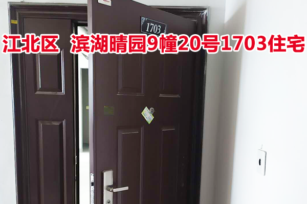 标的13：位于滨湖晴园9幢20号1703的住宅