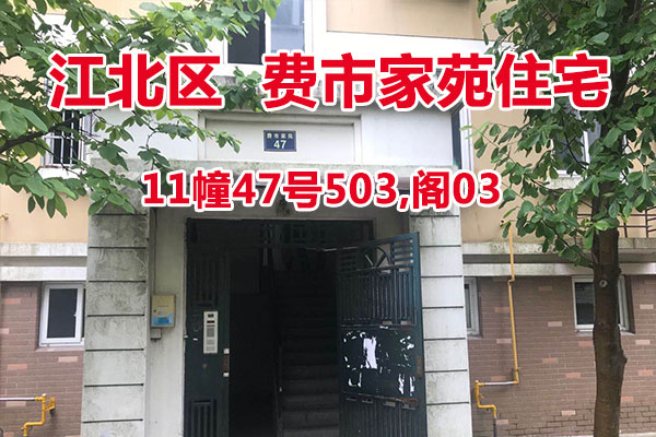 序号17：费市家苑11幢47号503,阁03