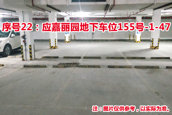 序号22：应嘉丽园地下车位155号-1-47