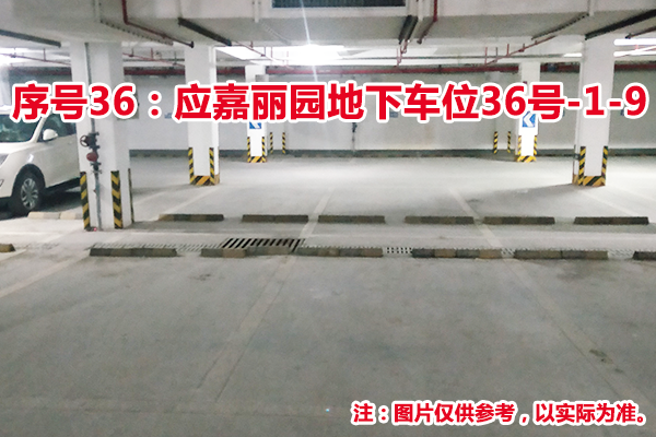 序号36：应嘉丽园地下车位36号-1-9