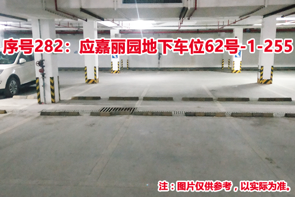 序号282：应嘉丽园地下车位62号-1-255