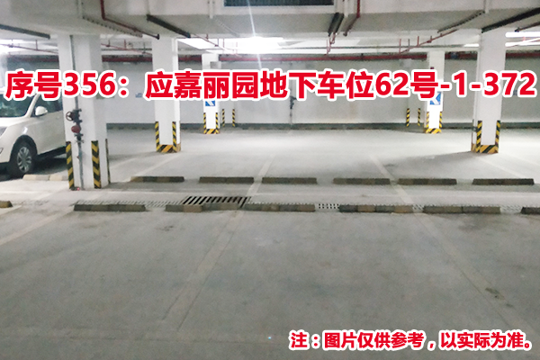 序号356：应嘉丽园地下车位62号-1-372