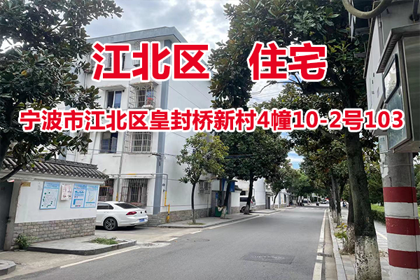 宁波市江北区皇封桥新村4幢10-2号103住宅