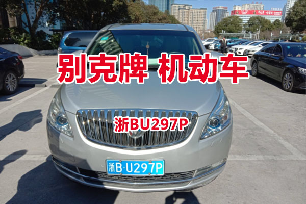 序号14：别克牌浙BU297P机动车