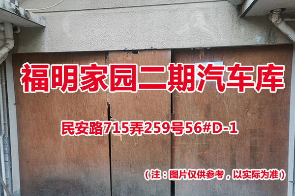 序号59：民安路715弄259号56#(D-1)汽车库