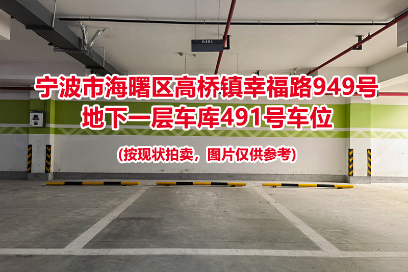 序号163：宁波市海曙区高桥镇幸福路949号
地下一层车库491号车位                              