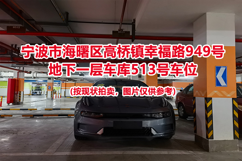 序号174：宁波市海曙区高桥镇幸福路949号
地下一层车库513号车位                              