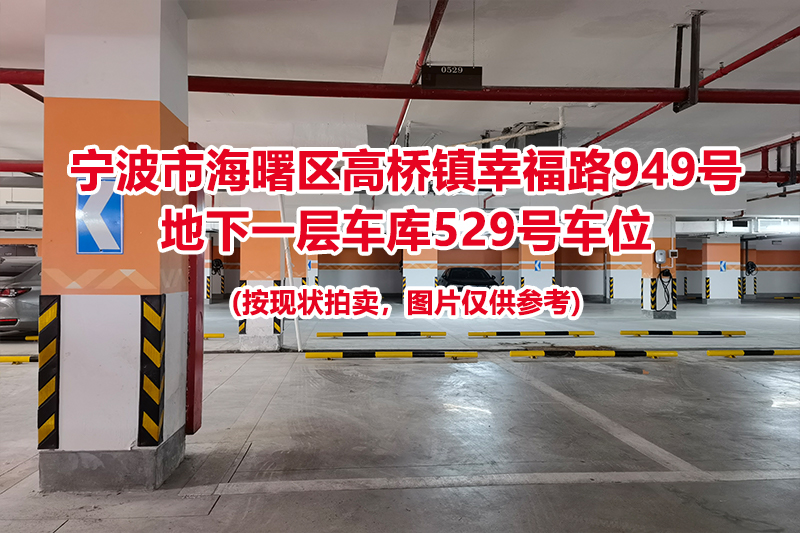 序号175：宁波市海曙区高桥镇幸福路949号
地下一层车库529号车位                              