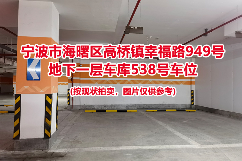 序号227：宁波市海曙区高桥镇幸福路949号
地下一层车库538号车位