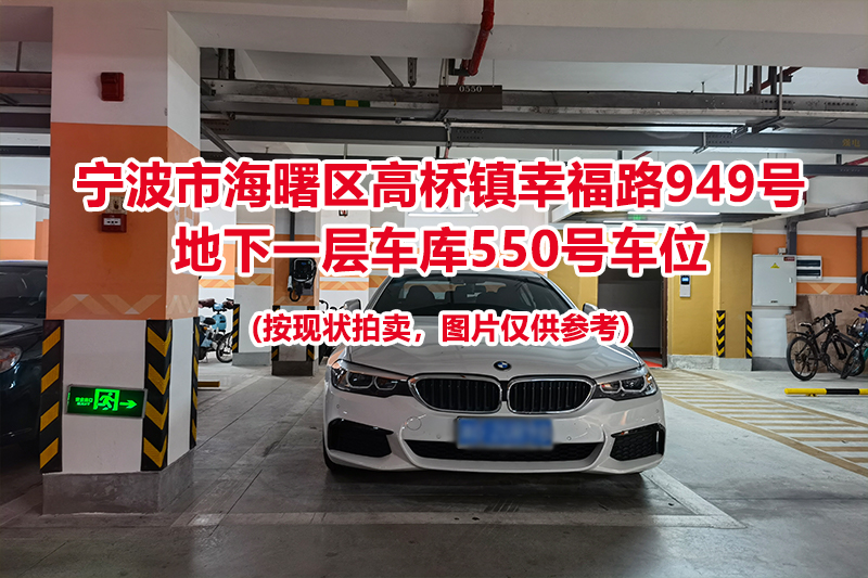 序号206：宁波市海曙区高桥镇幸福路949号
地下一层车库550号车位                              