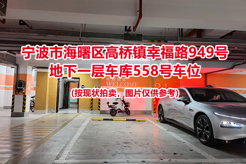 序号220：宁波市海曙区高桥镇幸福路949号
地下一层车库558号车位                              