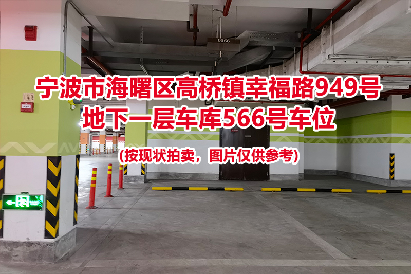 序号202：宁波市海曙区高桥镇幸福路949号
地下一层车库566号车位                              