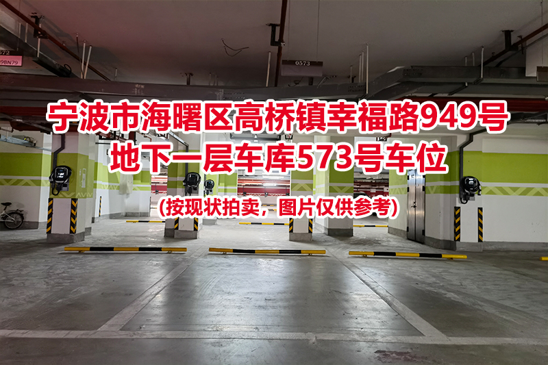 序号244：宁波市海曙区高桥镇幸福路949号
地下一层车库573号车位