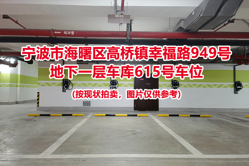 序号223：宁波市海曙区高桥镇幸福路949号
地下一层车库615号车位                              