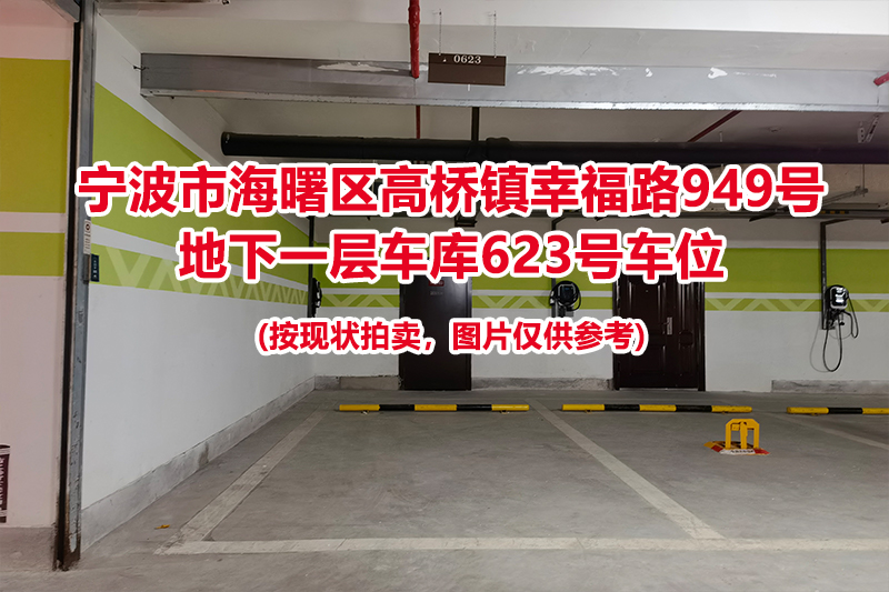 序号235：宁波市海曙区高桥镇幸福路949号
地下一层车库623号车位                              