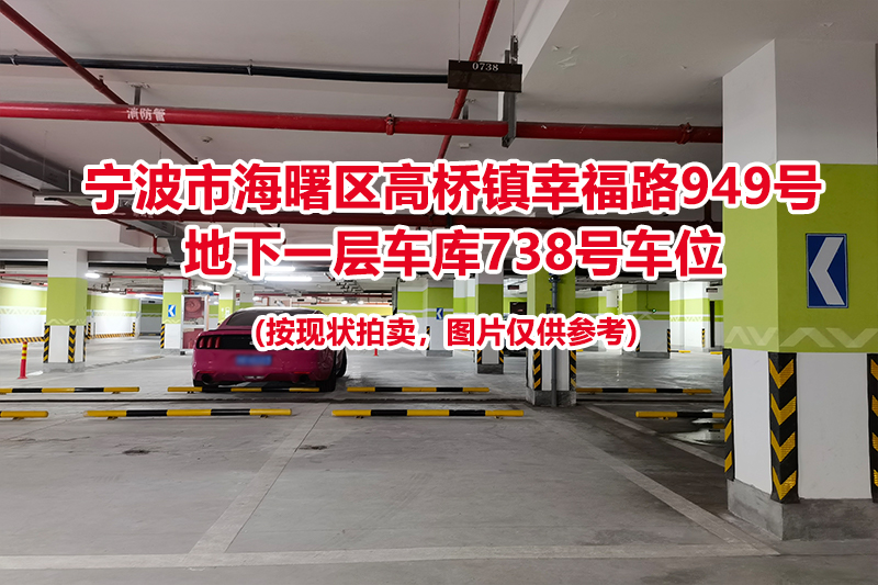 序号318：宁波市海曙区高桥镇幸福路949号
地下一层车库738号车位