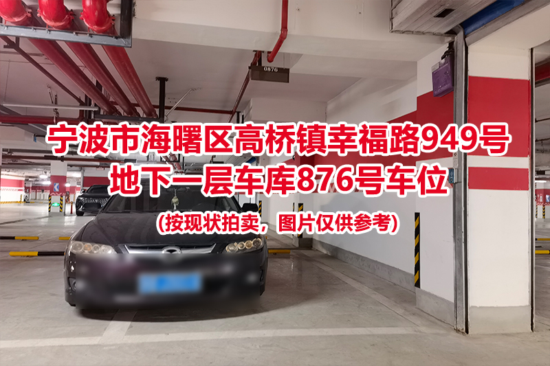 序号370：宁波市海曙区高桥镇幸福路949号
地下一层车库876号车位                              