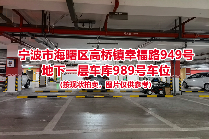 序号482：宁波市海曙区高桥镇幸福路949号
地下一层车库989号车位