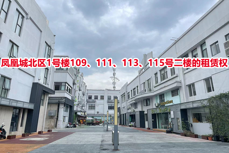 序号01：凤凰城北区1号楼109、111、113、115号二楼的租赁权