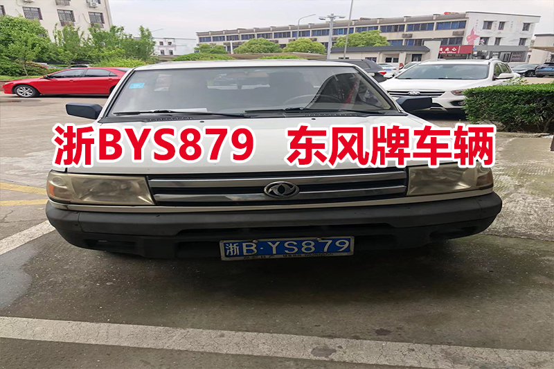 序号02：浙BYS879 东风牌