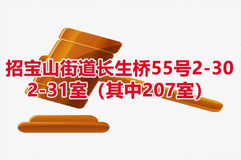 序号02：招宝山街道长生桥55号2-30，2-31室（其中207室）