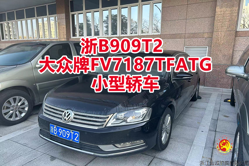 序号06：浙B909T2小型轿车