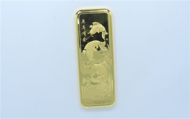 序号33：足金金条999.9‰，499.96g