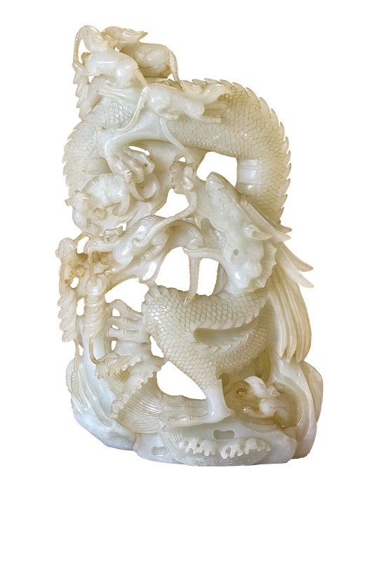 序号129,21236,和田玉摆件,评估价:20000