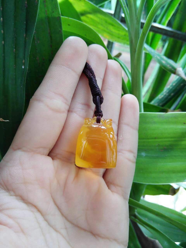 俄料金绞蜜糖色平安小锁